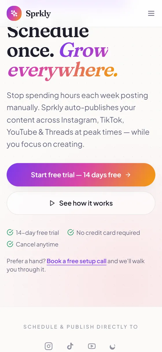sprkly.app — our in-house posting engine